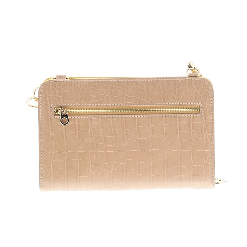 Calpak Tan Crocodile-Embossed Crossbody Bag - Picture 3 of 3